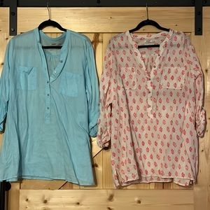 Worn 2 Old Navy Tunics XXL